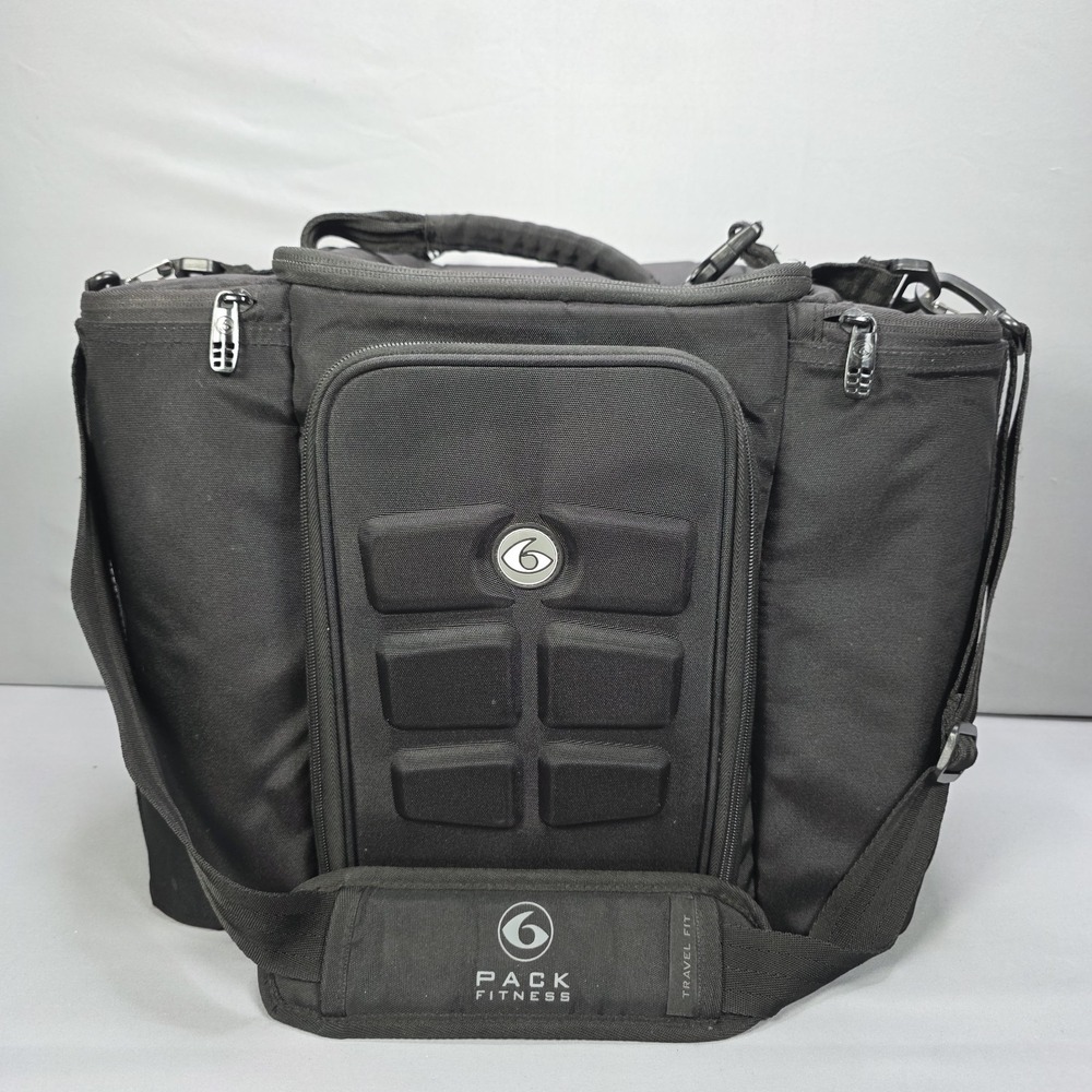 6 Pack Fitness Innovator 300 Meal Prep Bag Tote Lunch Gym Workout